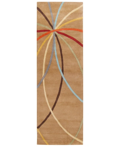 Surya Forum Fm-7140 Tan 3' X 12' Runner Area Rug