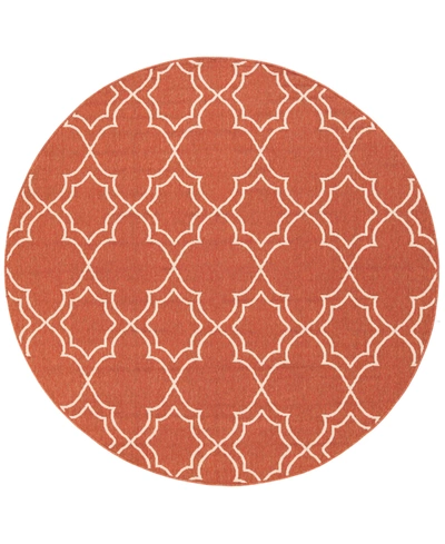 Surya Closeout! Livabliss Alfresco Alf-9591 Rust 5'3" Round Area Rug, Indoor/outdoor