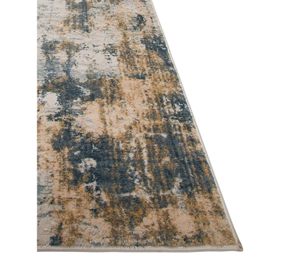 Km Home Closeout!  Alloy 2' 6" X 8' Runner Area Rug In Blue