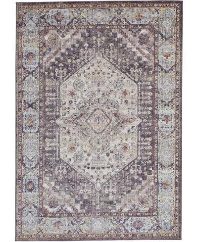 Simply Woven Armant R3907 Charcoal 6'7" X 9'6" Area Rug