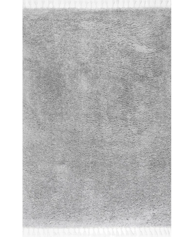 Nuloom Belleza Plush Neva 5'3" X 7'7" Area Rugs In Gray