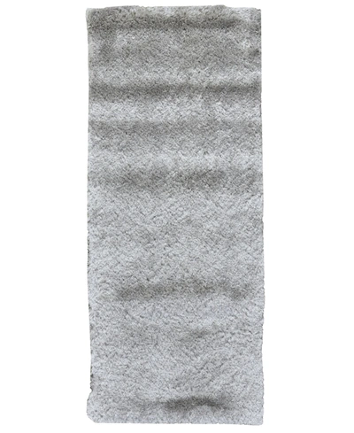 Simply Woven Closeout! Feizy Indochine R4550 2'6" X 6' Runner Rugs In Platinum