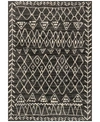 Loloi Closeout!  Emory Eb-09 Black/ivory 2'5" X 7'7" Runner Area Rug