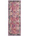 Surya Harput Hap-1013 Garnet 2'7" X 12' Area Rug In Pink