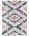 Surya Anika Ani-1027 White 3'11" X 5'7" Area Rug In Blue