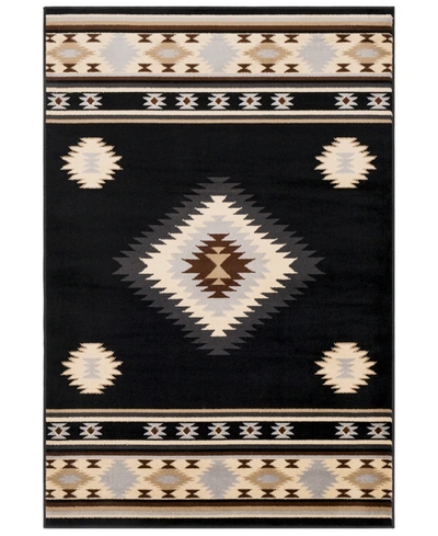 Abbie & Allie Rugs Rugs Paramount Par-1095 6'7" X 9'6" Area Rug In Black