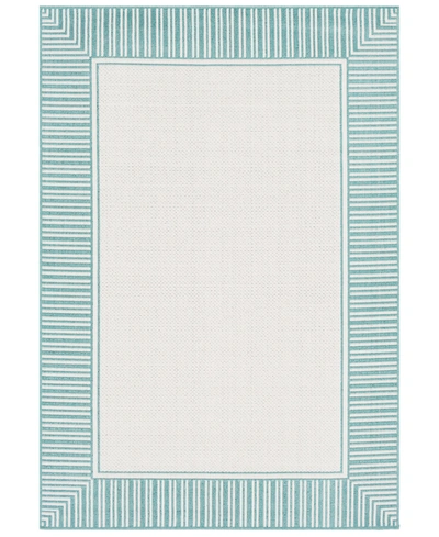 Surya Alfresco Alf-9680 Teal 2'3" X 4'6" Area Rug, Indoor/outdoor