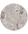 Surya Athena Ath-5135 Taupe 6' Round Area Rug In Taupe