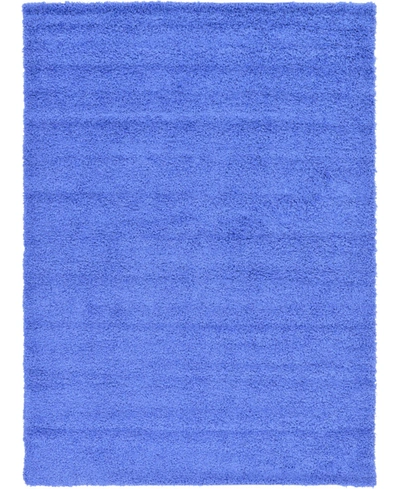 Bayshore Home Closeout!  Exact Shag Exs1 8' X 11' Area Rug In Periwinkle