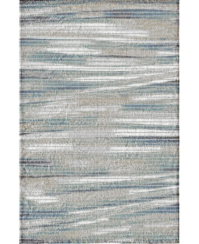 Portland Textiles Urban Exposure Shamoli Blue 6'6" X 9'6" Area Rug