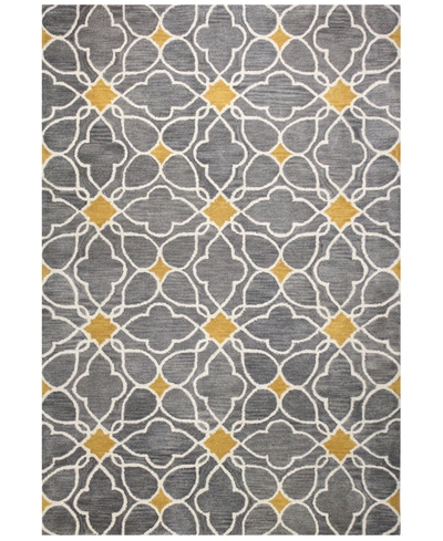 Bb Rugs Alistar Ali-261 5' X 7'6" Area Rug In Grey