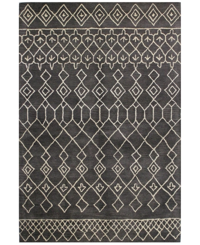 Bb Rugs Alistar Ali-258 5' X 7'6" Area Rug In Charcoal