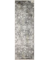 Bb Rugs Charm Cha-06 Gray 2'6" X 8' Runner Rug In Grey
