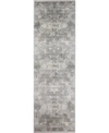 Bb Rugs Charm Cha-08 Gray 2'6" X 8' Runner Rug In Grey
