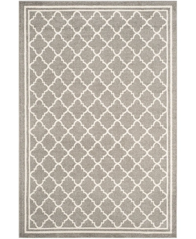 Safavieh Amherst Amt422 Dark Gray And Beige 4' X 6' Outdoor Area Rug In No Color
