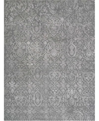 Nourison Opaline Opa14 Charcoal 8'6" X 11'6" Area Rug In Taupe