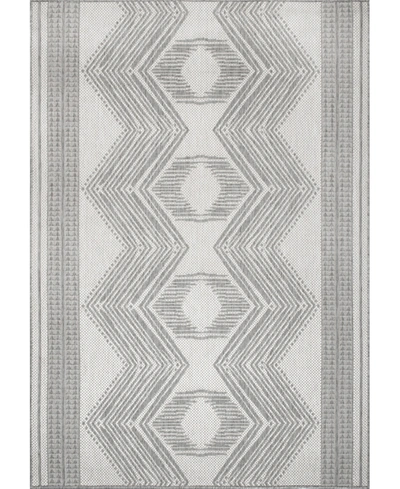 Nuloom Cabana Gbcb01b 5' X 8' Outdoor Area Rug In Silver-tone