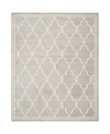 SAFAVIEH AMHERST AMT414 LIGHT GRAY AND IVORY 8' X 10' OUTDOOR AREA RUG