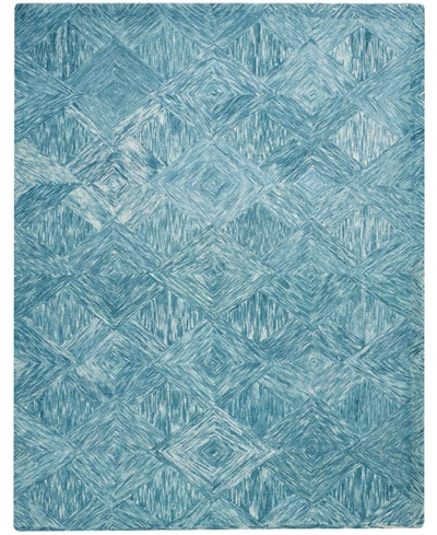 Nourison Interlock Lnk01 Aquamarine 3'9" X 5'9" Area Rug