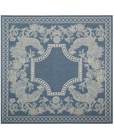 Safavieh Courtyard Cy3305 Blue And Natural 2'3" X 10' Sisal Weave Runner Outdoor Area Rug