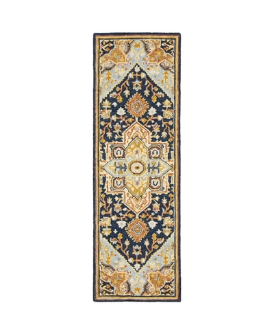 Jhb Design Alfresco 28408 Navy 2'6" X 8' Runner Rug In Blue
