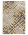 D Style Orleans Or15 1'8" X 2'6" Area Rug In Silver-tone