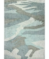 Bb Rugs Energy Lm101 7'6" X 9'6" Area Rug In Aqua