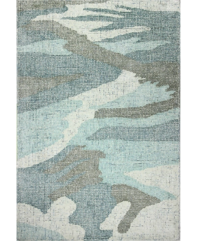 Bb Rugs Energy Lm101 7'6" X 9'6" Area Rug In Aqua