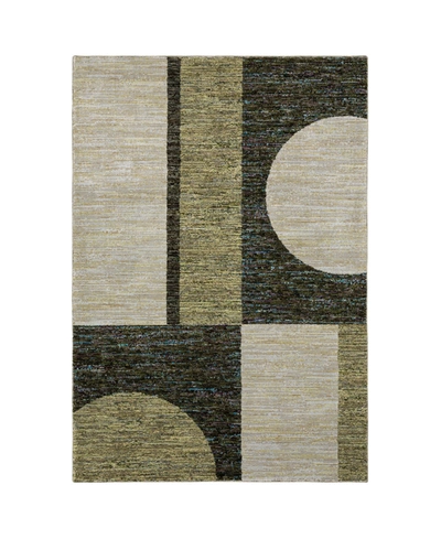 Jhb Design Deco Pzz05 5'3" X 7'3" Area Rug In Green