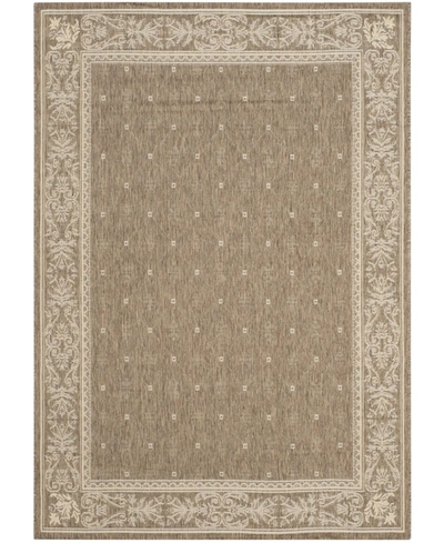 Safavieh Courtyard Cy2326 Brown And Natural 5'3" X 7'7" Outdoor Area Rug