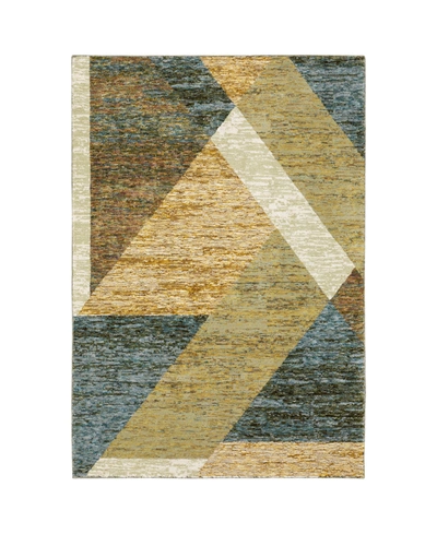 Jhb Design Strada Str09 6'7" X 9'6" Area Rug In Gold-tone