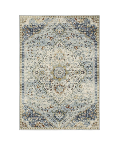 Jhb Design Ozark Oza01 5'3" X 7'3" Area Rug In Blue