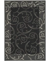 SAFAVIEH COURTYARD CY2665 BLACK AND SAND 2'3" X 14' RUNNER OUTDOOR AREA RUG