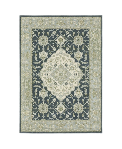 Jhb Design Ozark Oza05 7'10" X 10' Area Rug In Blue