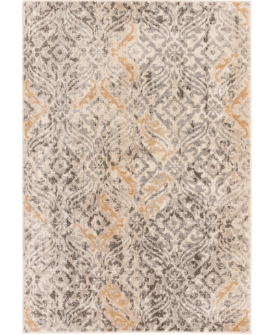 Portland Textiles Closeout!  Sulis Prina 5' X 7'3" Area Rug In Gray,gold