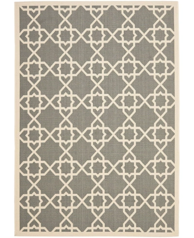 Safavieh Courtyard Cy6032 Gray And Beige 5'3" X 7'7" Outdoor Area Rug