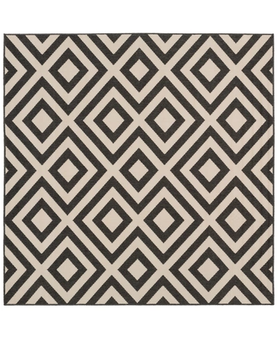 Surya Alfresco Alf-9639 Black 7'3" Square Area Rug, Indoor/outdoor