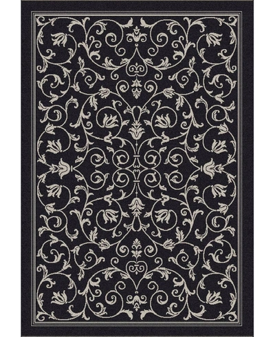 Safavieh Courtyard Cy2098 Black And Sand 2' X 3'7" Outdoor Area Rug In White