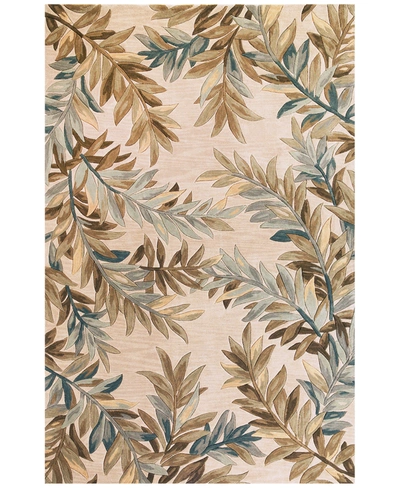 Kas Sparta Tropical Branches 7'9" X 9'6" Area Rug In Ivory