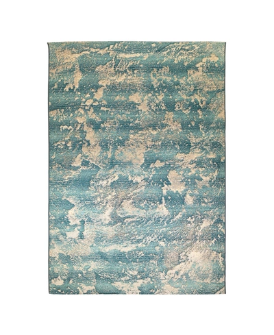 Liora Manne Marina Stormy 6'6" X 9'4" Outdoor Area Rug In Turquoise