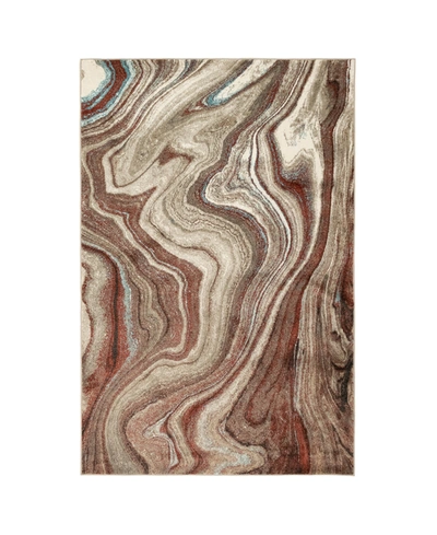 Liora Manne Ashford Agate 5'3" X 7'6" Area Rug In Red