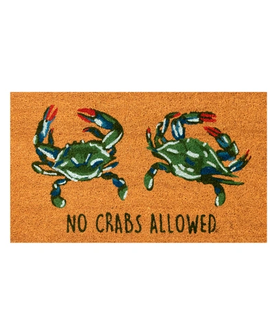 Liora Manne Natura No Crabs Allowed 1'6" X 2'6" Area Rug In Beige