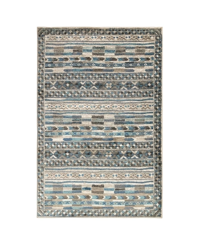 Liora Manne Ashford Tribal 5'3" X 7'6" Area Rug In Blue