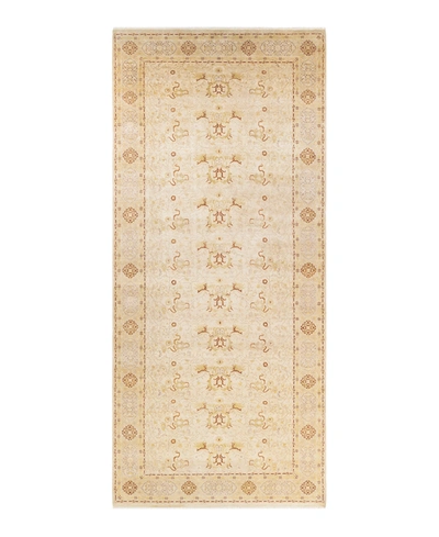 Adorn Hand Woven Rugs Mogul M1583 6' X 13'4" Runner Area Rug In Ivory