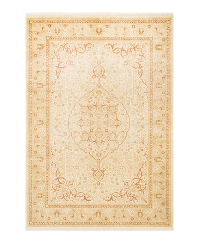 Adorn Hand Woven Rugs Mogul M1422 6'1" X 9'1" Area Rug In Ivory