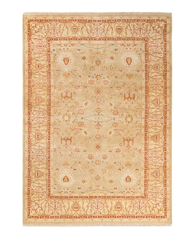 Adorn Hand Woven Rugs Mogul M1521 6'1" X 8'10" Area Rug In Yellow