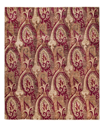 Adorn Hand Woven Rugs Suzani M1695 8'10" X 9'2" Area Rug In Walnut