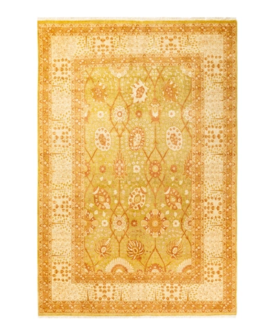 Adorn Hand Woven Rugs Mogul M1261 6'1" X 9'3" Area Rug In Green