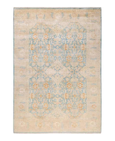Adorn Hand Woven Rugs Mogul M1752 6'3" X 9' Area Rug In Mist