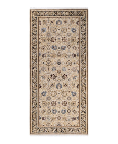 Adorn Hand Woven Rugs Mogul M1189 6'2" X 13'9" Runner Area Rug In Ivory